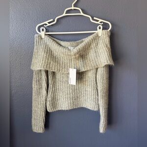 Reformation NWT wool off-shoulder sweater sz XS